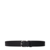 Testoni Black Leather Regular Belt